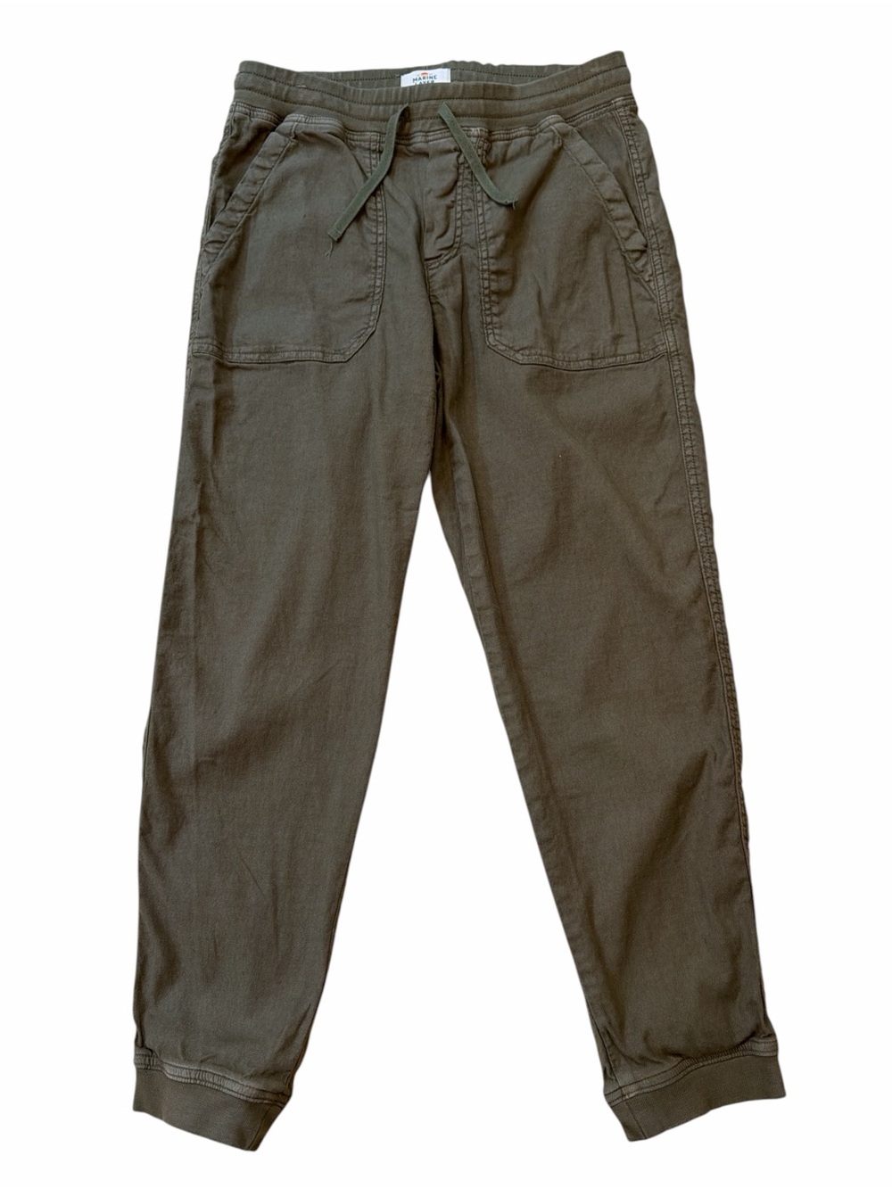 Marine Layer Olive Green Drawstring Jogger Pants